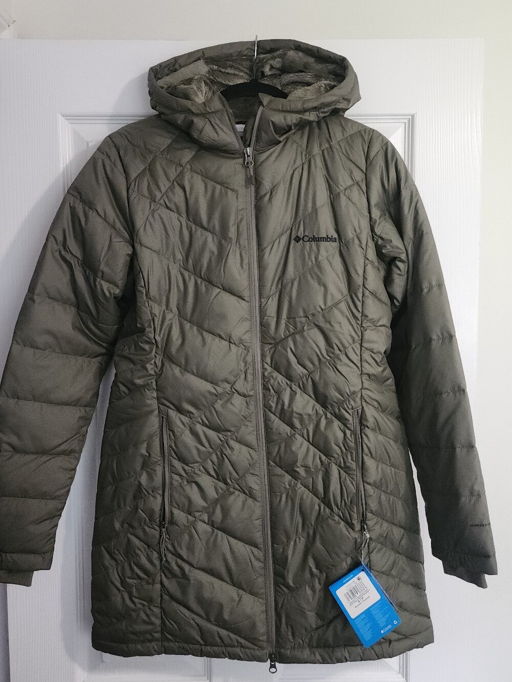 Columbia Heavenly Long Hooded Jacket Green Women